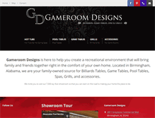 Tablet Screenshot of gameroomdesigns.net